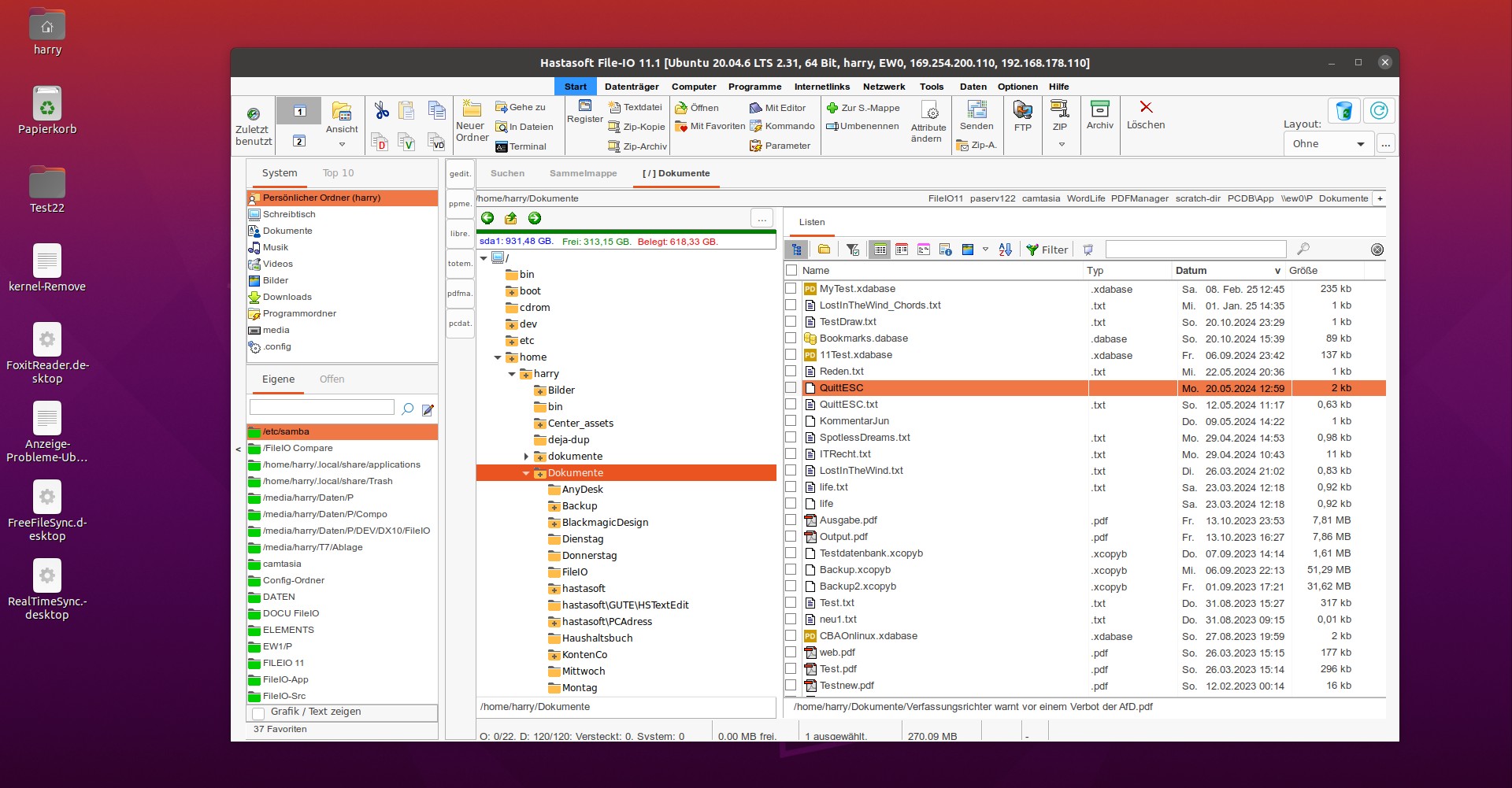 Linux-Screenshot
